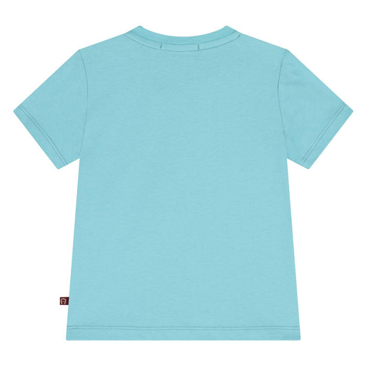 AIGNER Younger Boys Light Green Logo T-Shirt