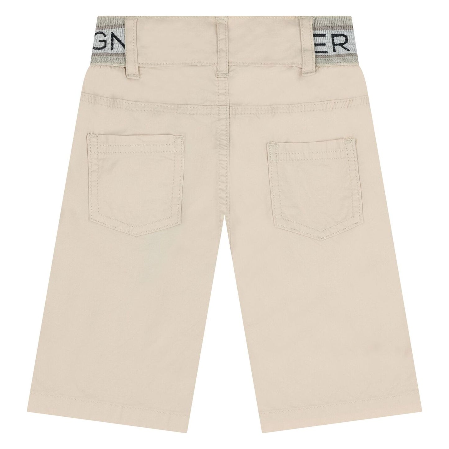 AIGNER Younger Boys Beige Logo Shorts