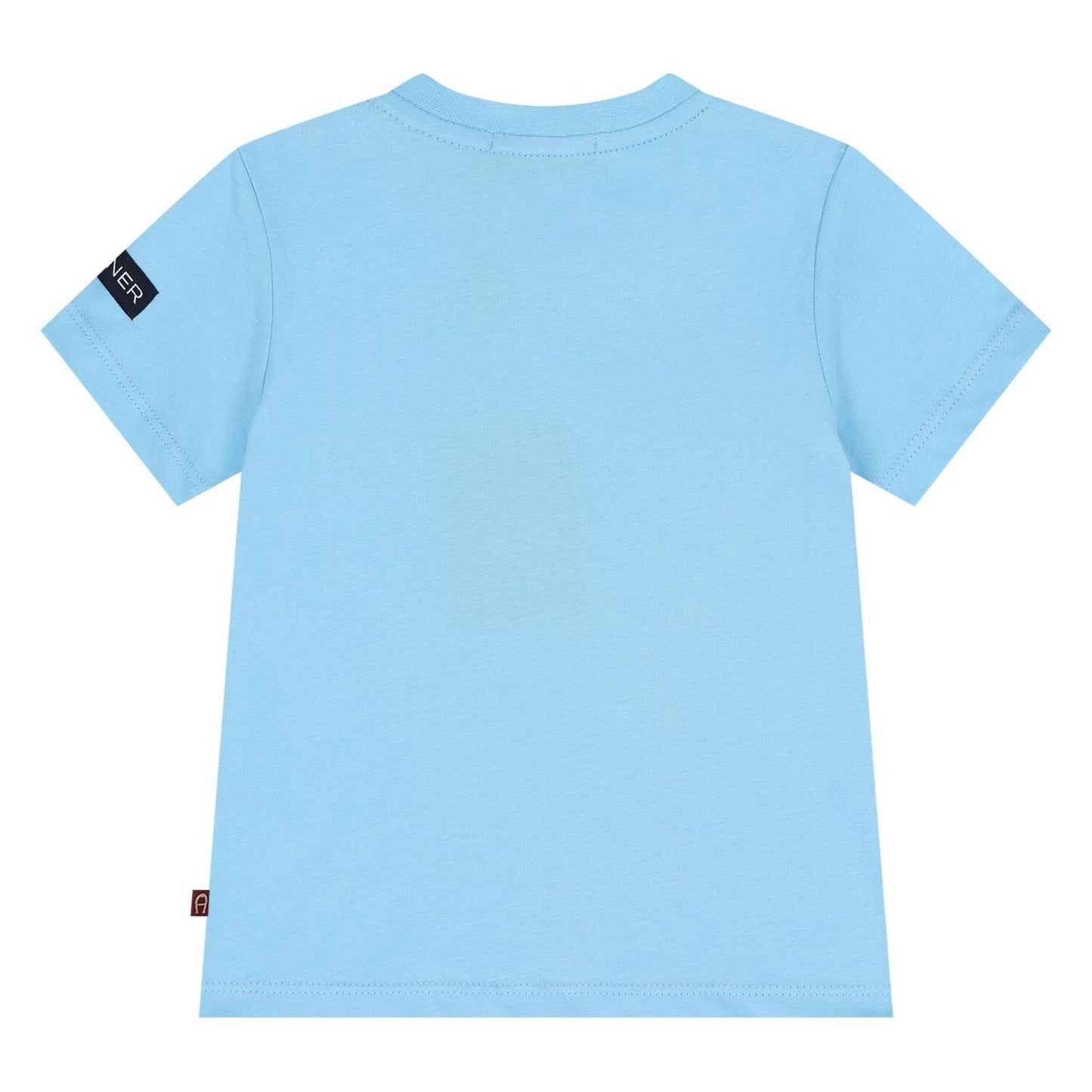 AIGNER Younger Boys Blue Logo T-Shirt