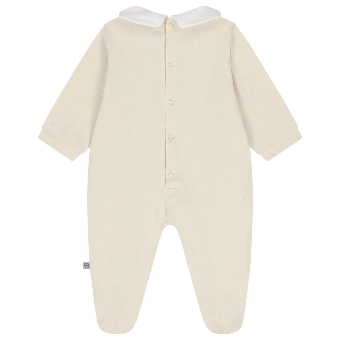 AIGNER Baby Unisex Beige Logo Babygrow