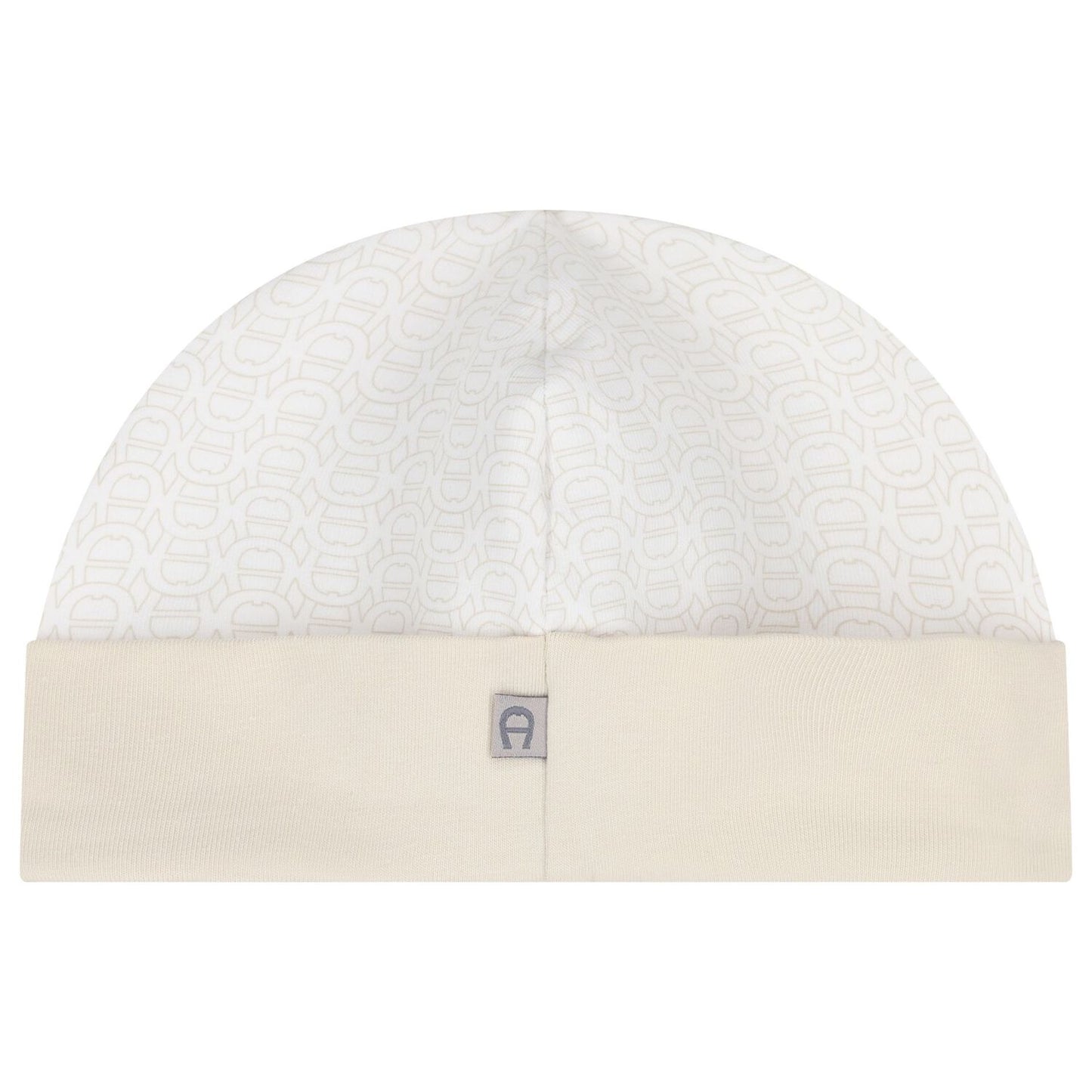AIGNER Beige Logo Baby Hat