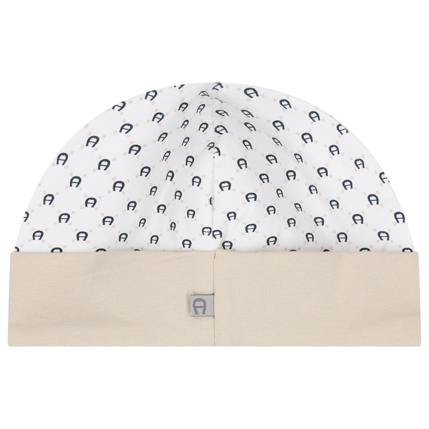 AIGNER Baby Boys Beige & White Logo Hat