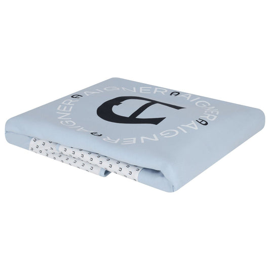 AIGNER Baby Boys Baby Blue Logo Blanket