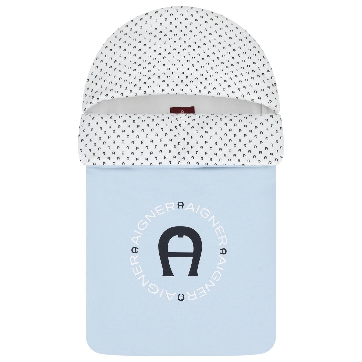 AIGNER Baby Boys Baby Blue & White Logo Nest