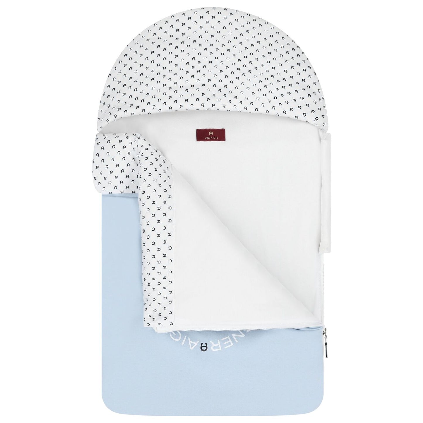AIGNER Baby Boys Baby Blue & White Logo Nest
