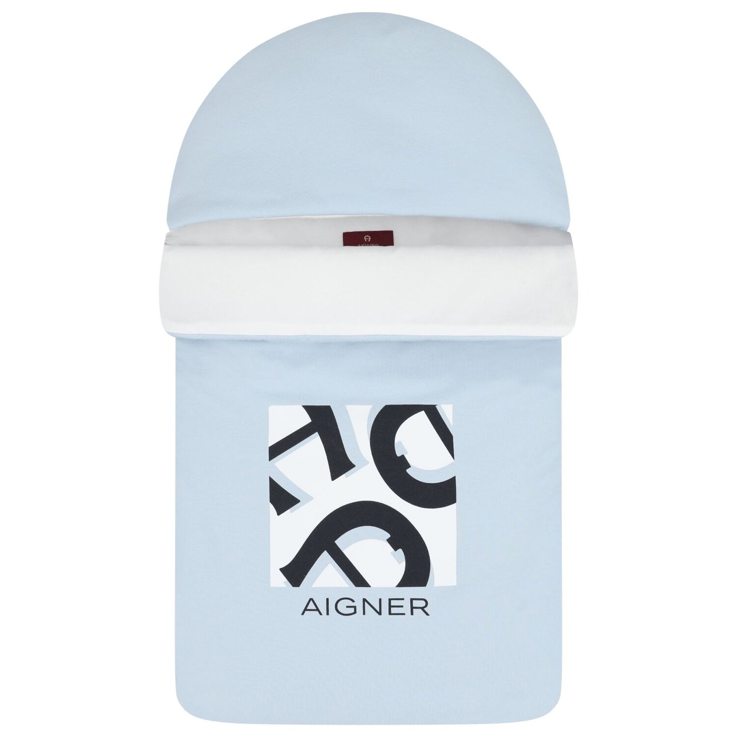 AIGNER Baby Boys Baby Blue & White Logo Nest
