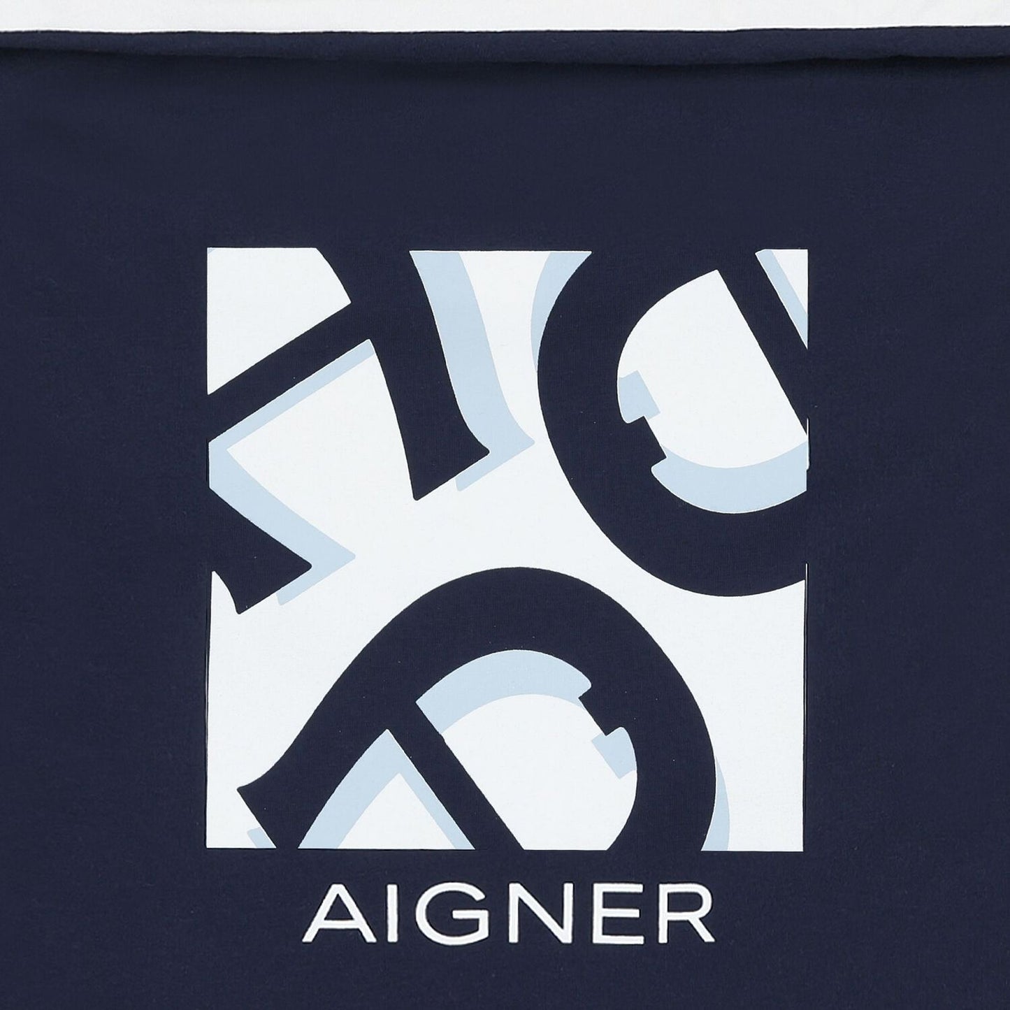 AIGNER Baby Boys Navy & White Logo Nest