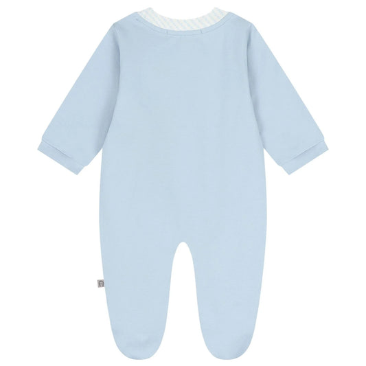 AIGNER Baby Boys Blue Logo Babygrow