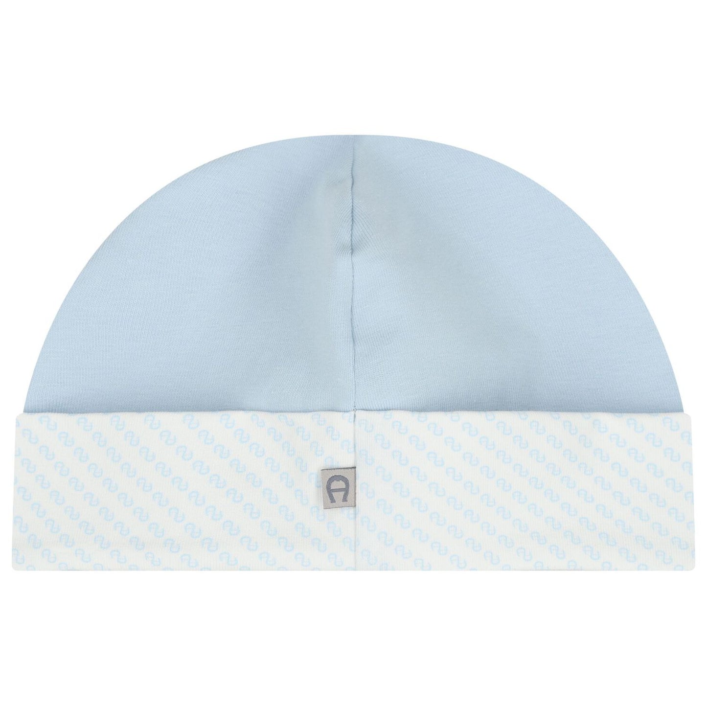 AIGNER Baby Boys Baby Blue & White Logo Hat