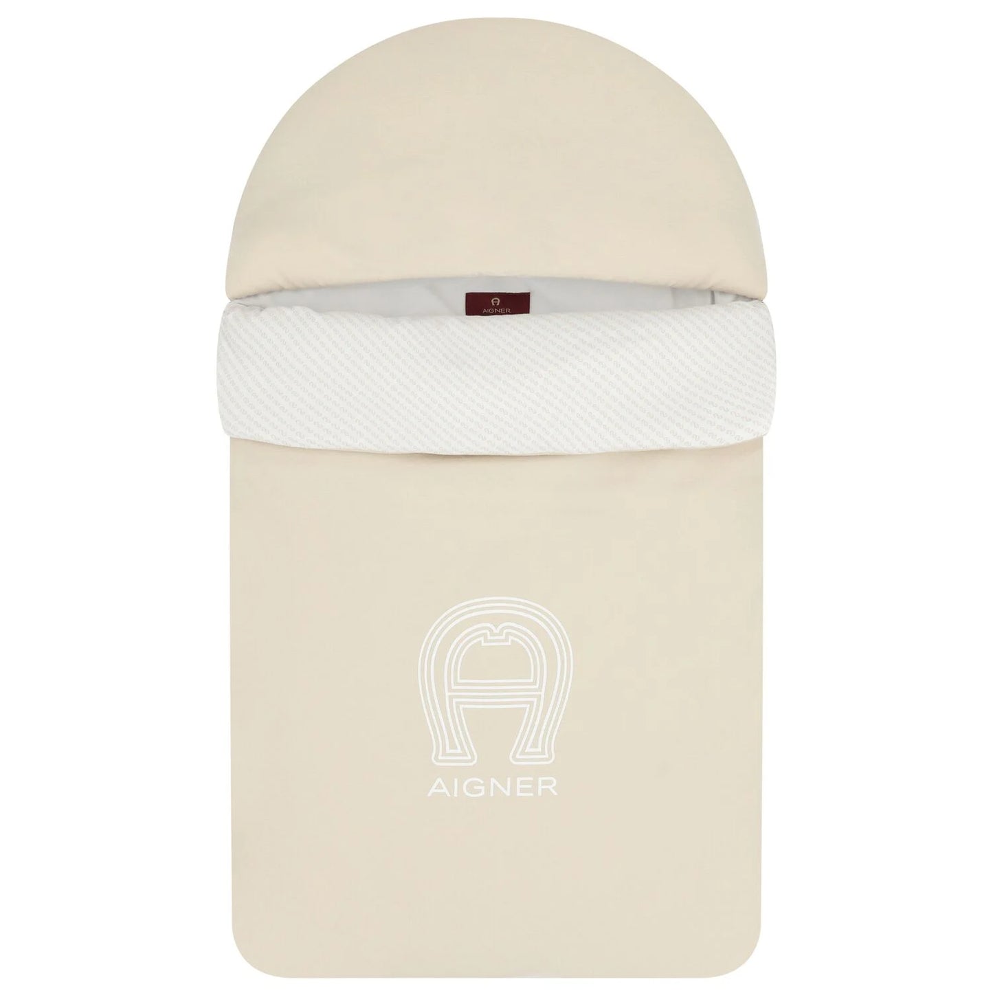 AIGNER Beige & White Logo Baby Nest