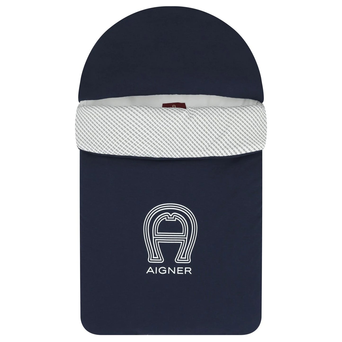 AIGNER Baby Boys Navy Blue & White Logo Nest