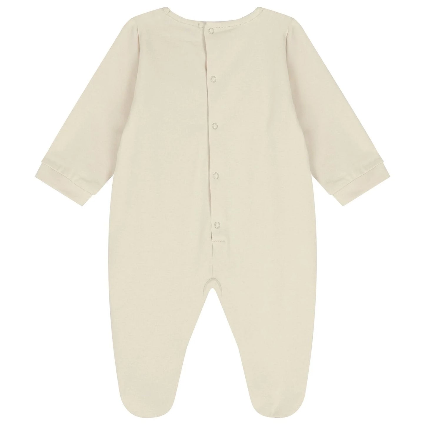 AIGNER Beige & White Teddy Bear Babygrow