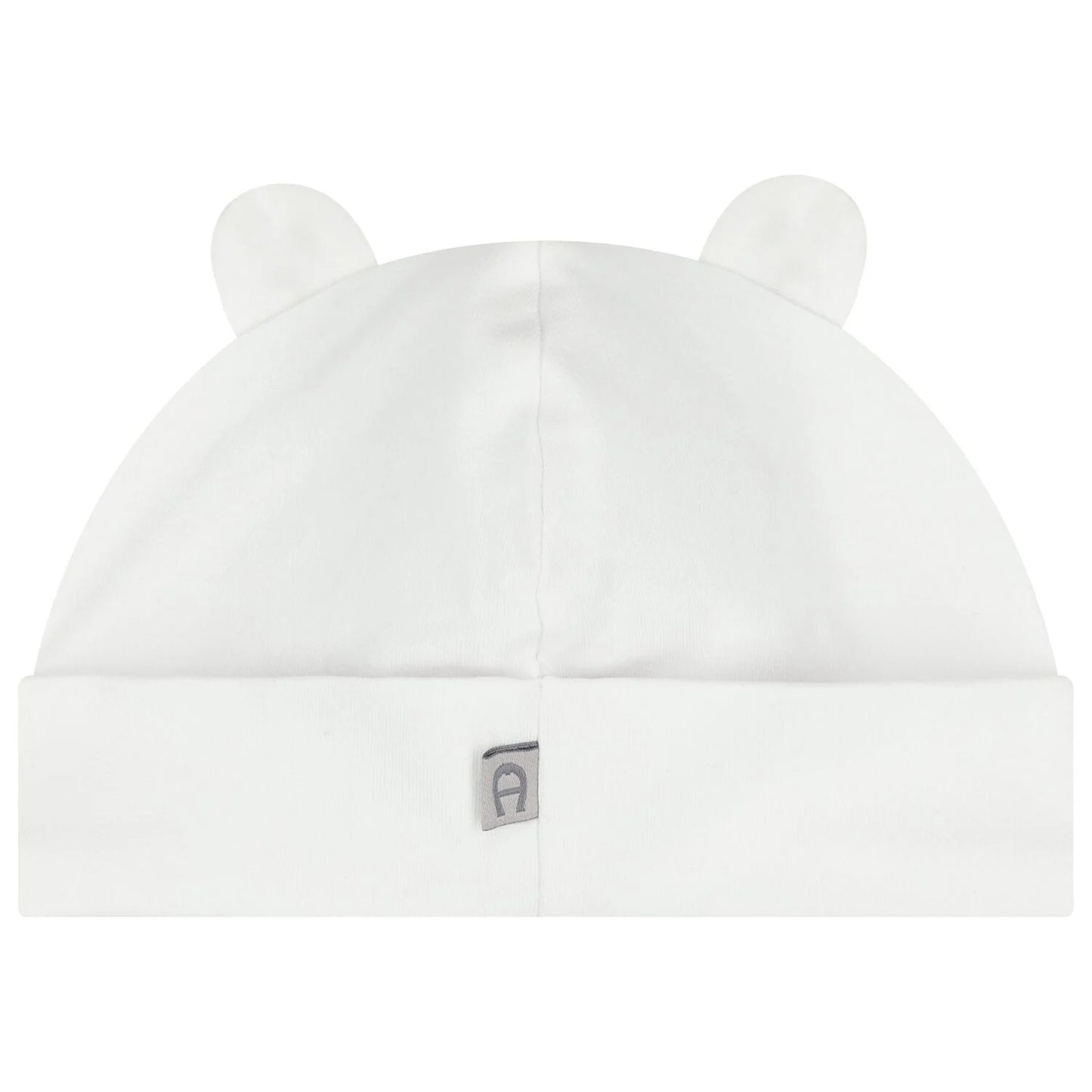 AIGNER White Logo Baby Hat