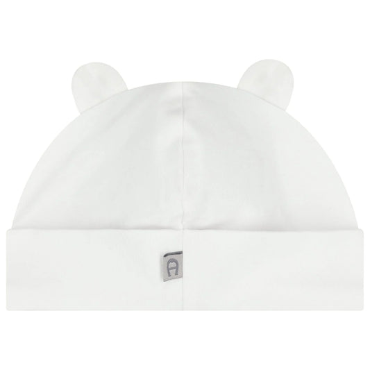 AIGNER White Logo Baby Hat