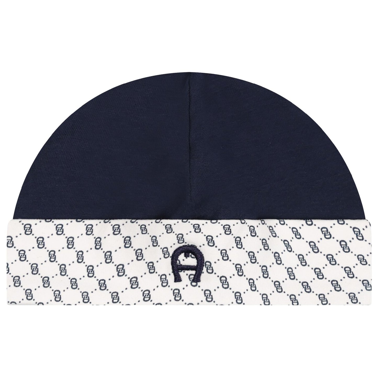 AIGNER Baby Boys Navy Blue & White Logo Hat