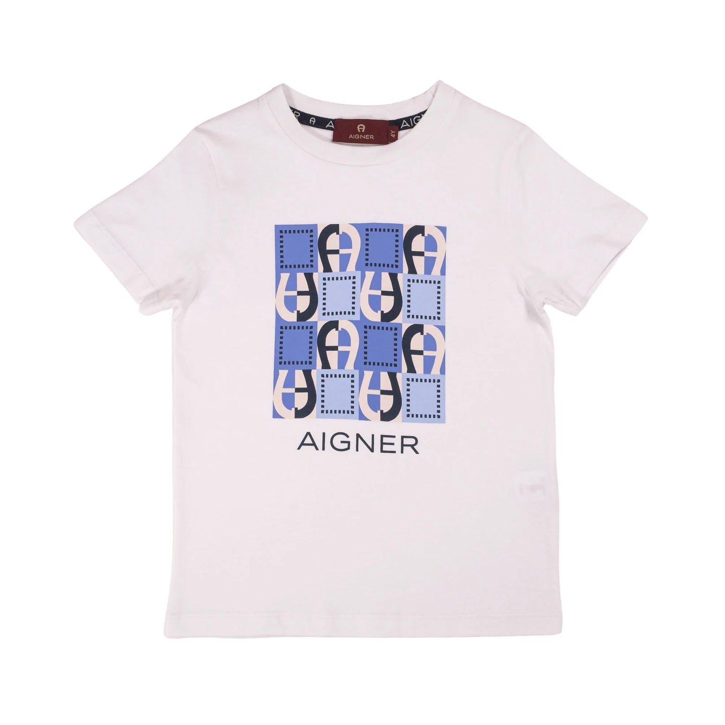 AIGNER Boys White Logo T-Shirt