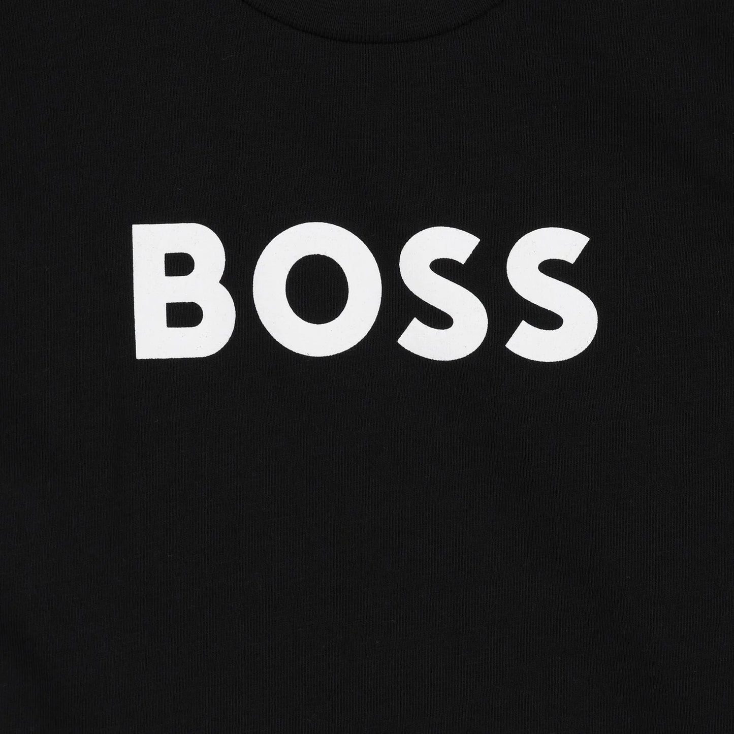 BOSS Younger Boys Black Logo T-Shirt