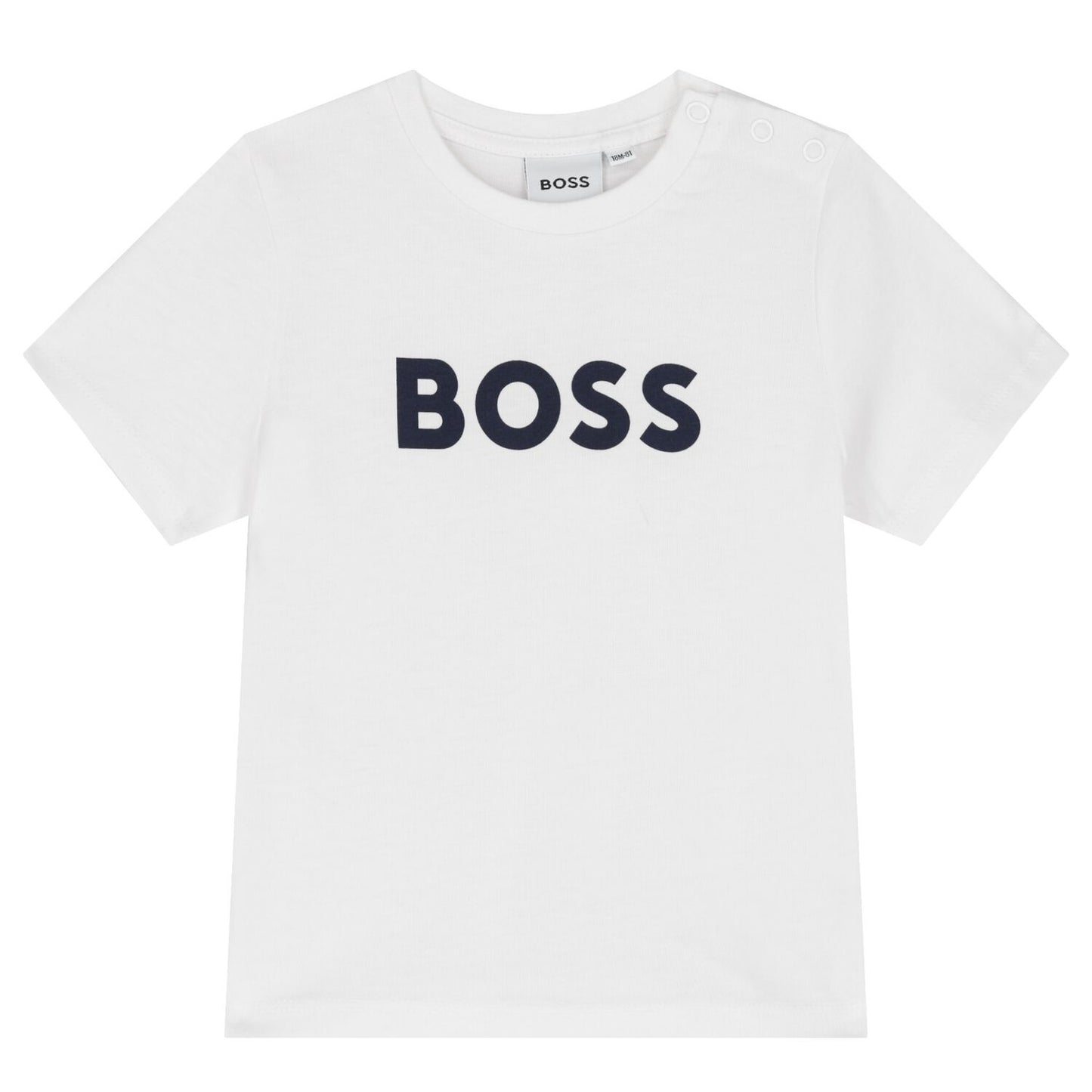 BOSS Younger Boys White Logo T-Shirt