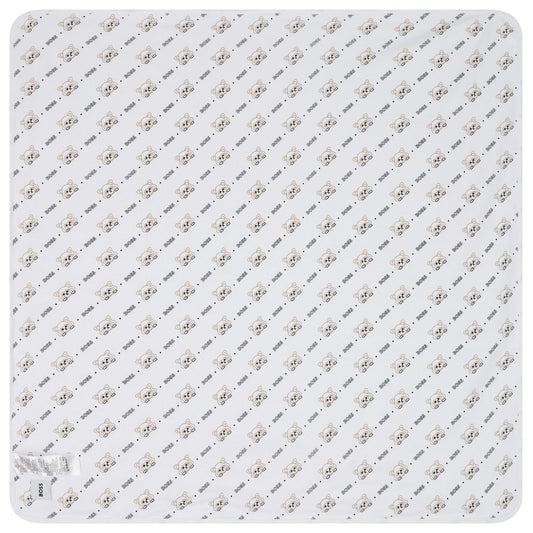 BOSS White Logo Baby Blanket