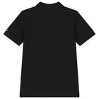 BOSS Boys Black Logo Polo Shirt