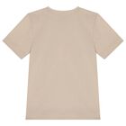 BOSS Boys Beige Logo T-Shirt