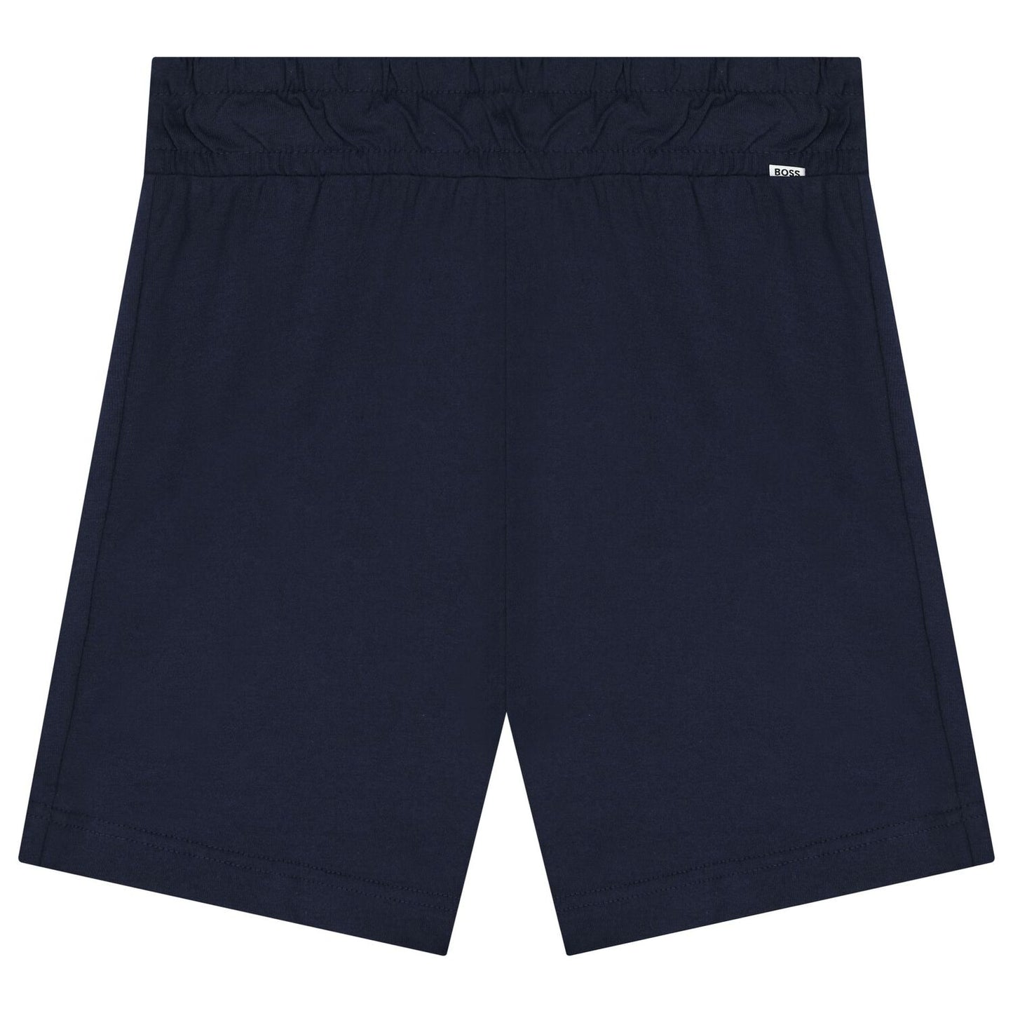BOSS Boys Blue & Navy Blue Logo Shorts Set
