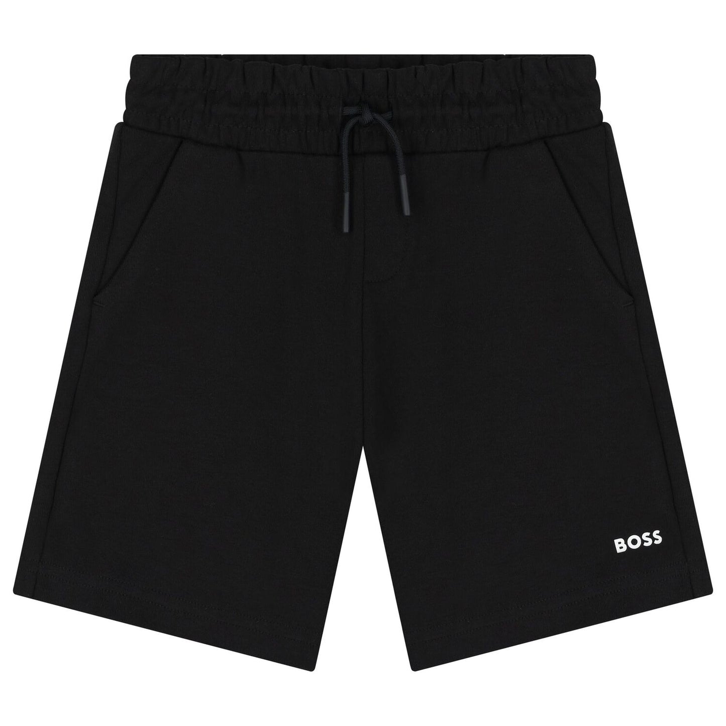 BOSS Boys White & Black Logo Shorts Set