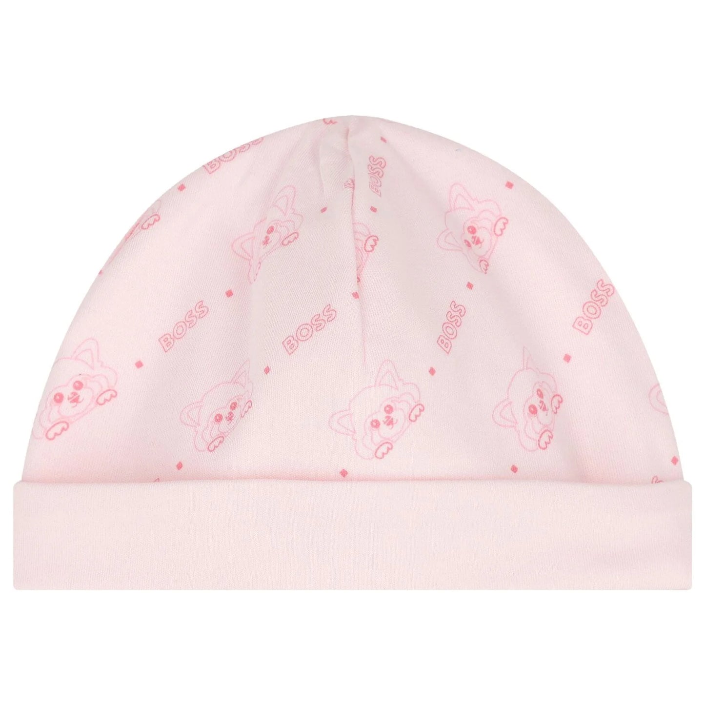 BOSS Baby Girls Pink Sleepsuit & Hat Set