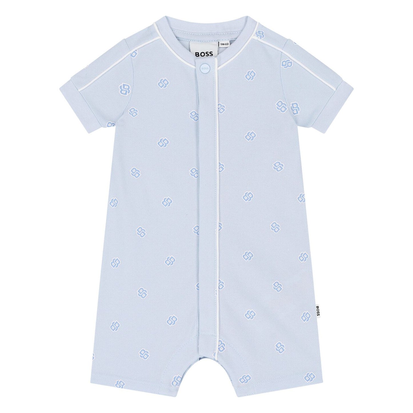 BOSS Baby Boys Blue Logo Romper