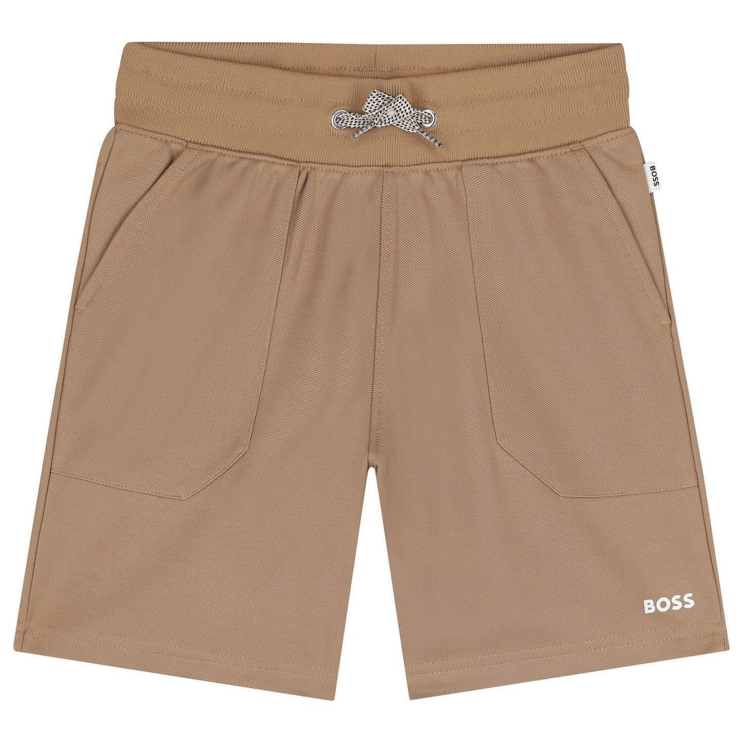 BOSS J52312/269 Boys Beige Logo Shorts
