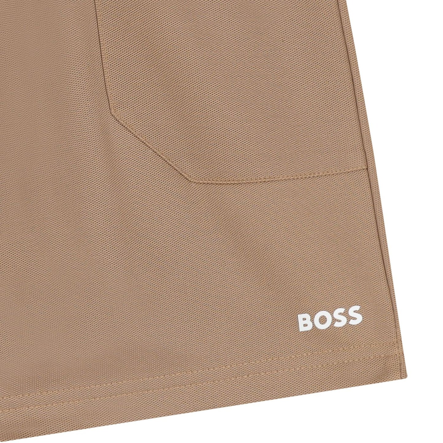 BOSS J52312/269 Boys Beige Logo Shorts