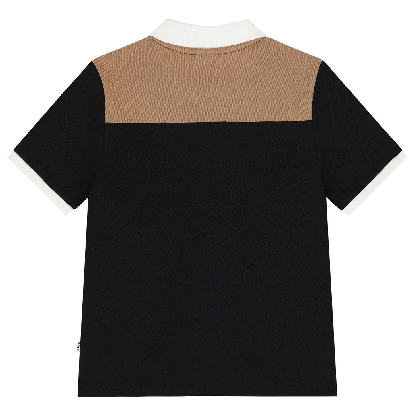 BOSS J52335/09B Boys Black Logo Polo Shirt