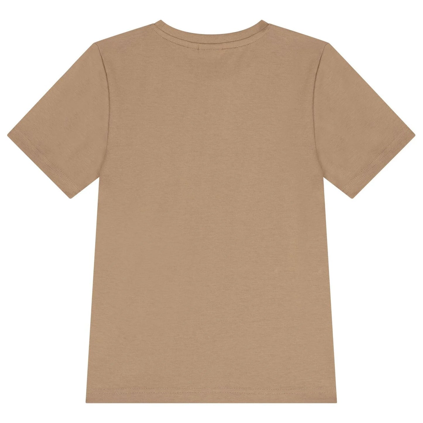 BOSS J52366/269 Boys Beige Logo T-Shirt