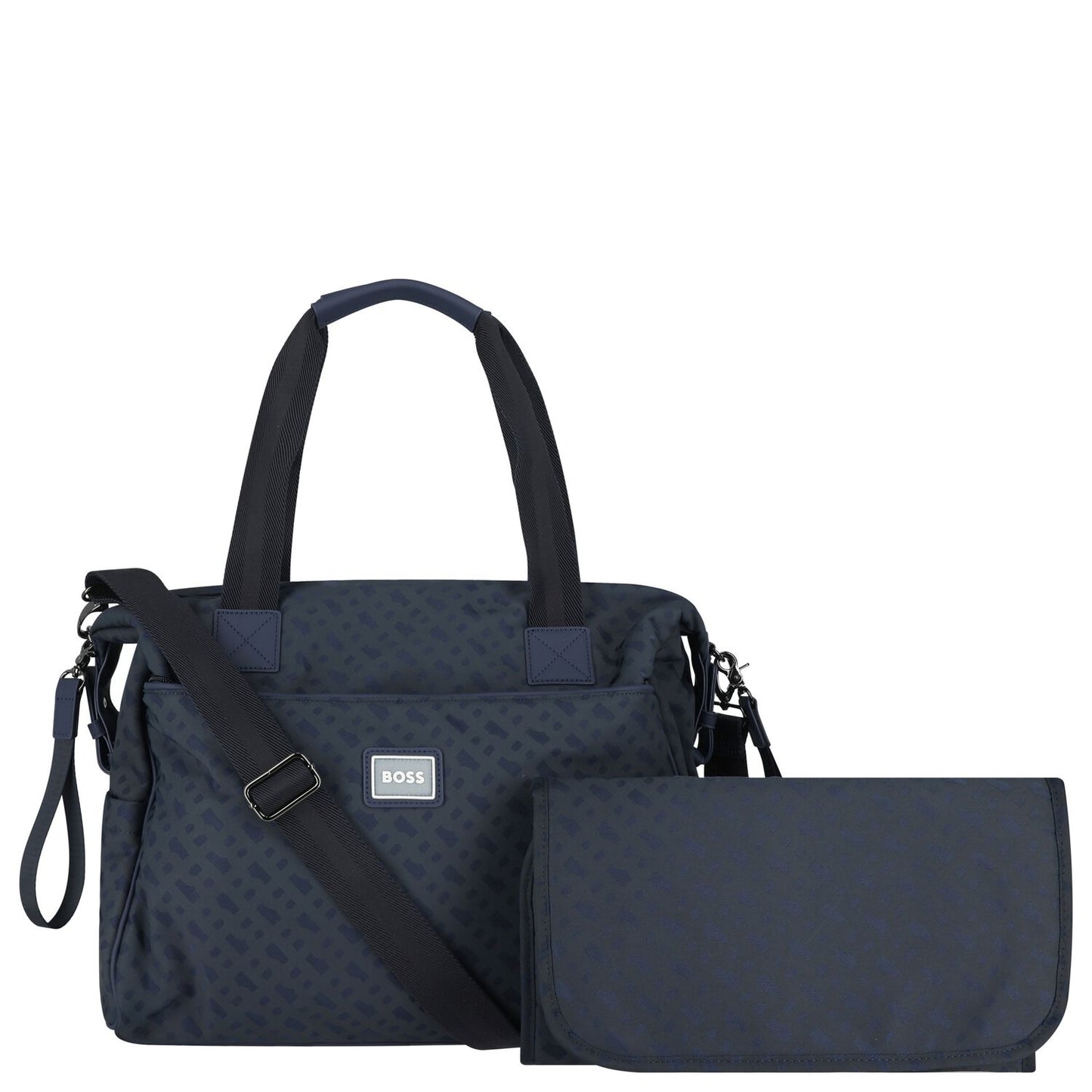 BOSS J52607/849 Navy Blue Logo Baby Changing Bag