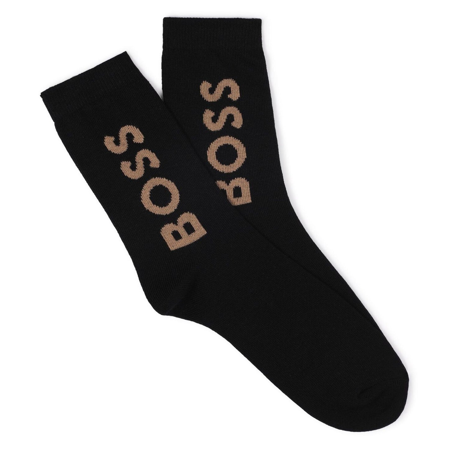 BOSS Boys White, Beige & Black Socks ( 3-Pack )
