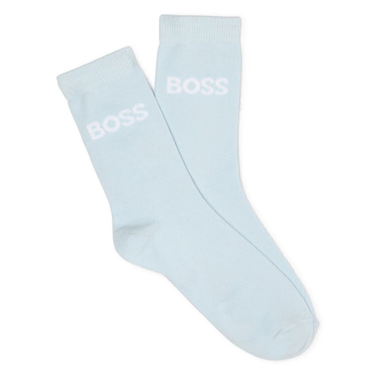 BOSS J52636 Boys White, Blue & Black Socks ( 3-Pack )