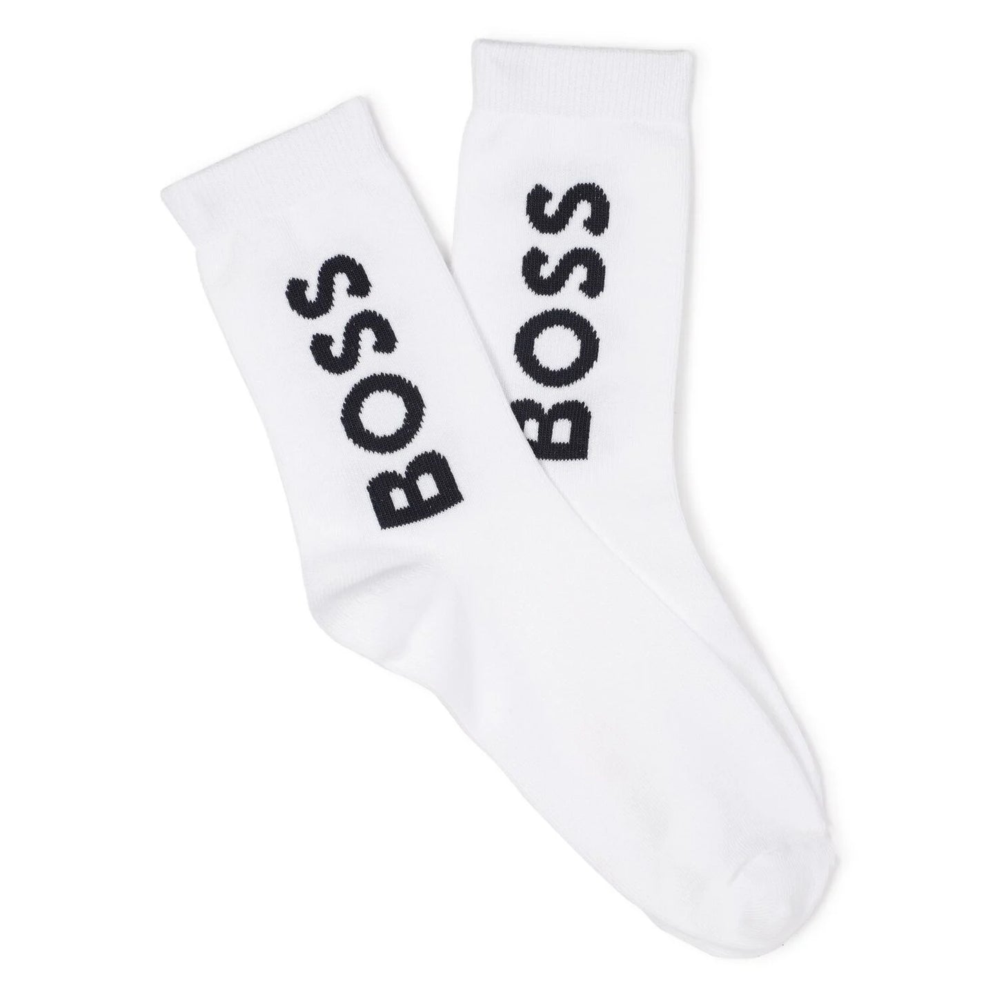 BOSS J52636 Boys White, Blue & Black Socks ( 3-Pack )