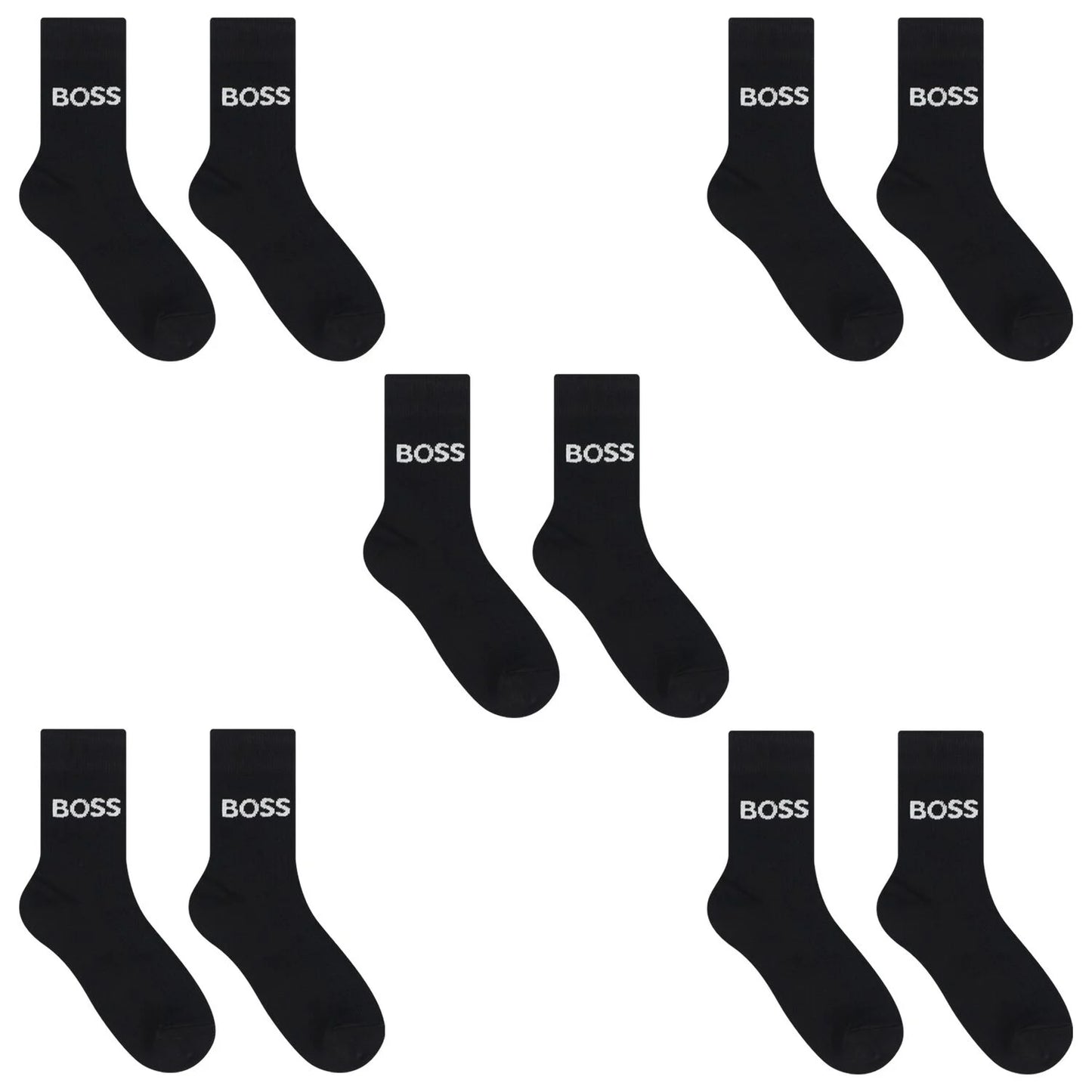 BOSS Black Logo Socks ( 5-Pack )