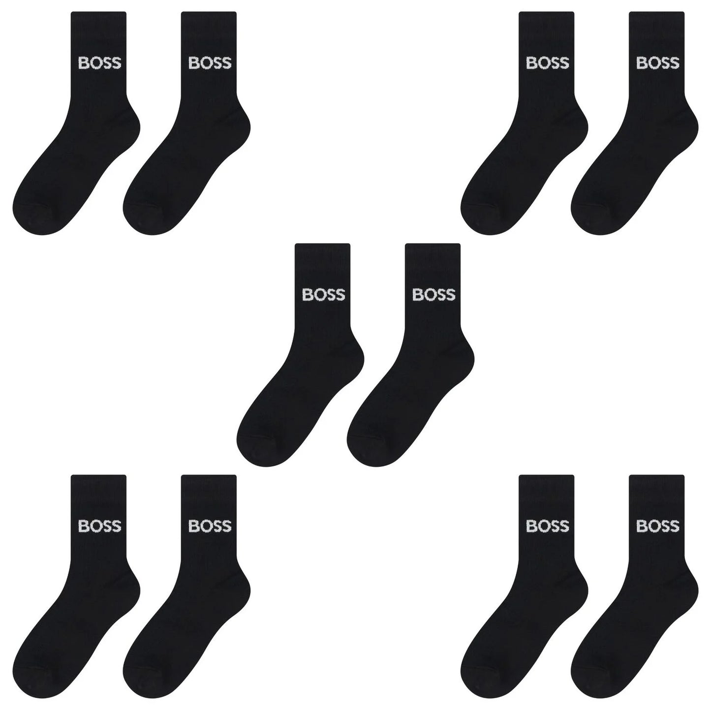 BOSS Black Logo Socks ( 5-Pack )
