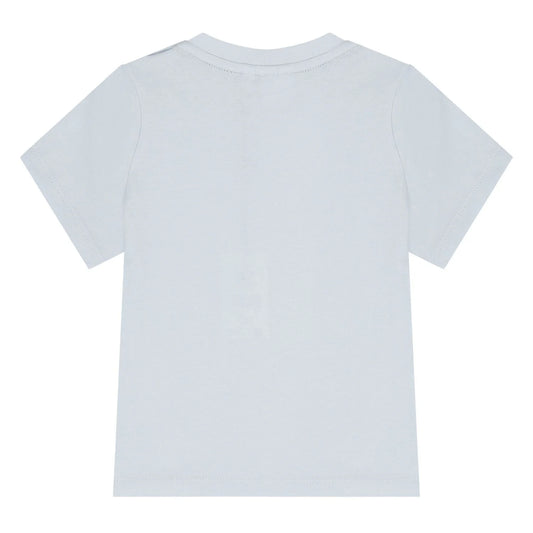 BOSS Younger Boys Mini Me Baby Blue Logo T-Shirt