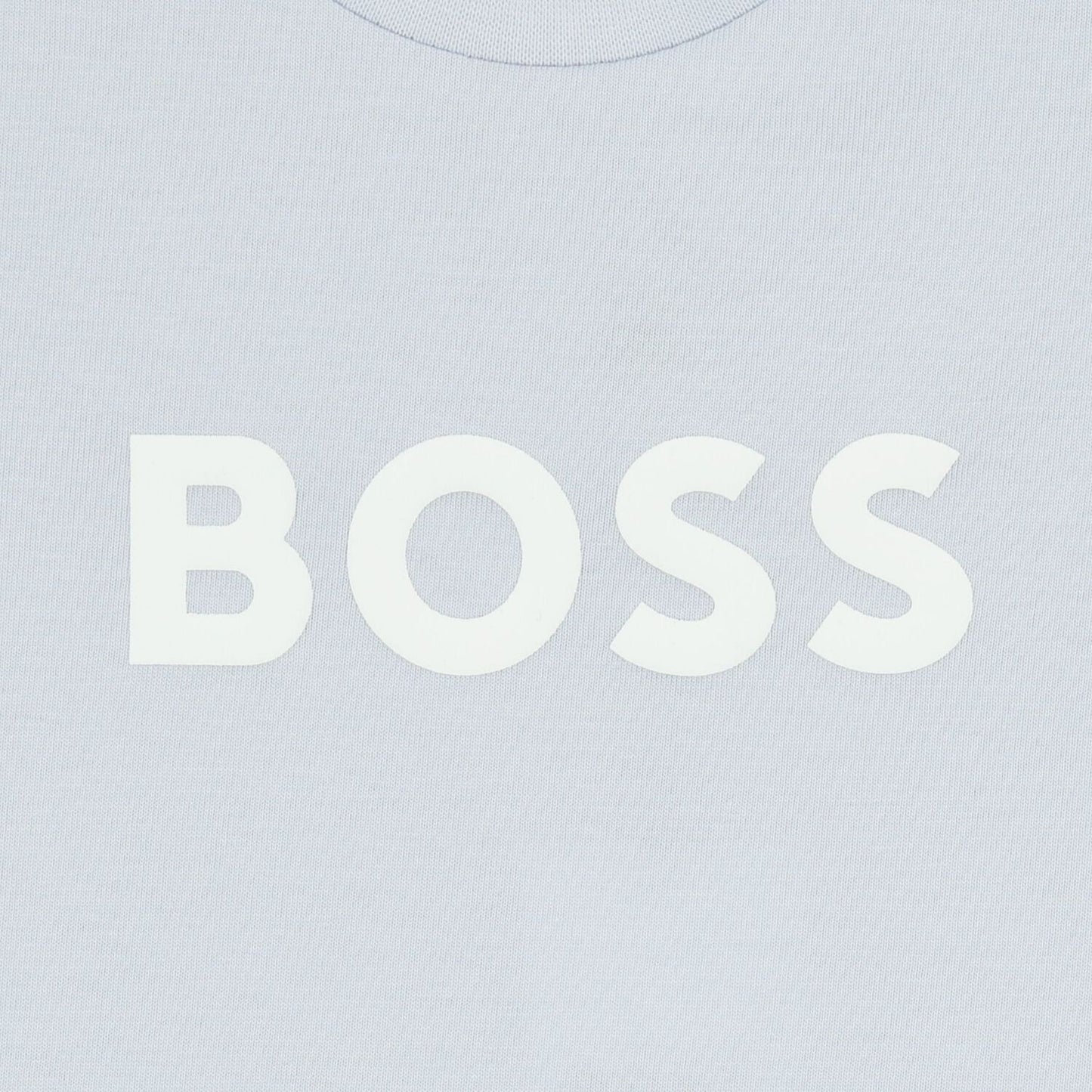 BOSS Younger Boys Mini Me Baby Blue Logo T-Shirt