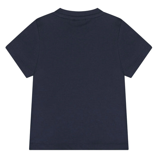 BOSS Younger Boys Navy Blue Logo T-Shirt