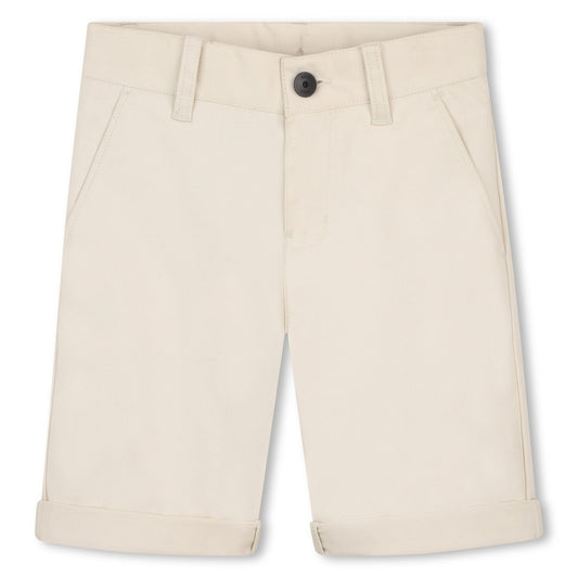 BOSS Boys Ivory Chino Shorts