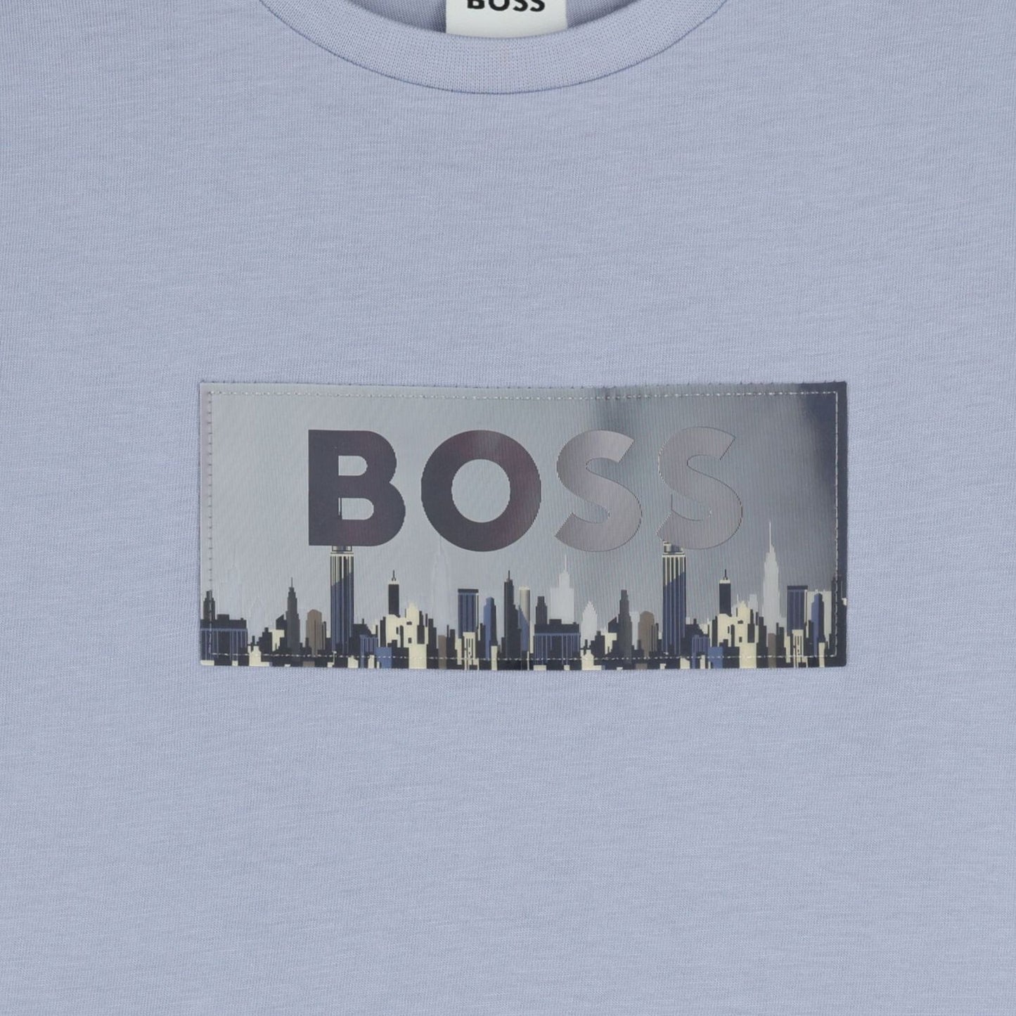 BOSS Boys Baby Blue Logo T-Shirt
