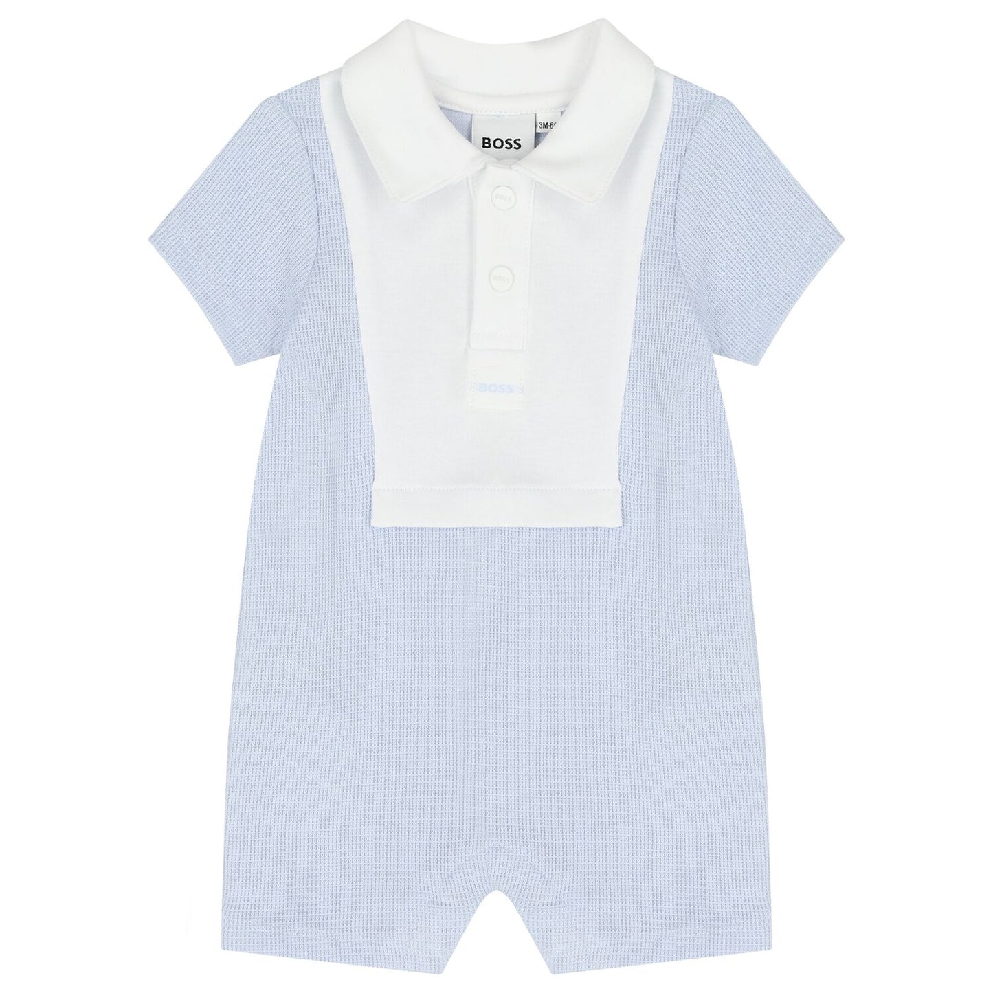 BOSS Baby Boys White & Blue Romper