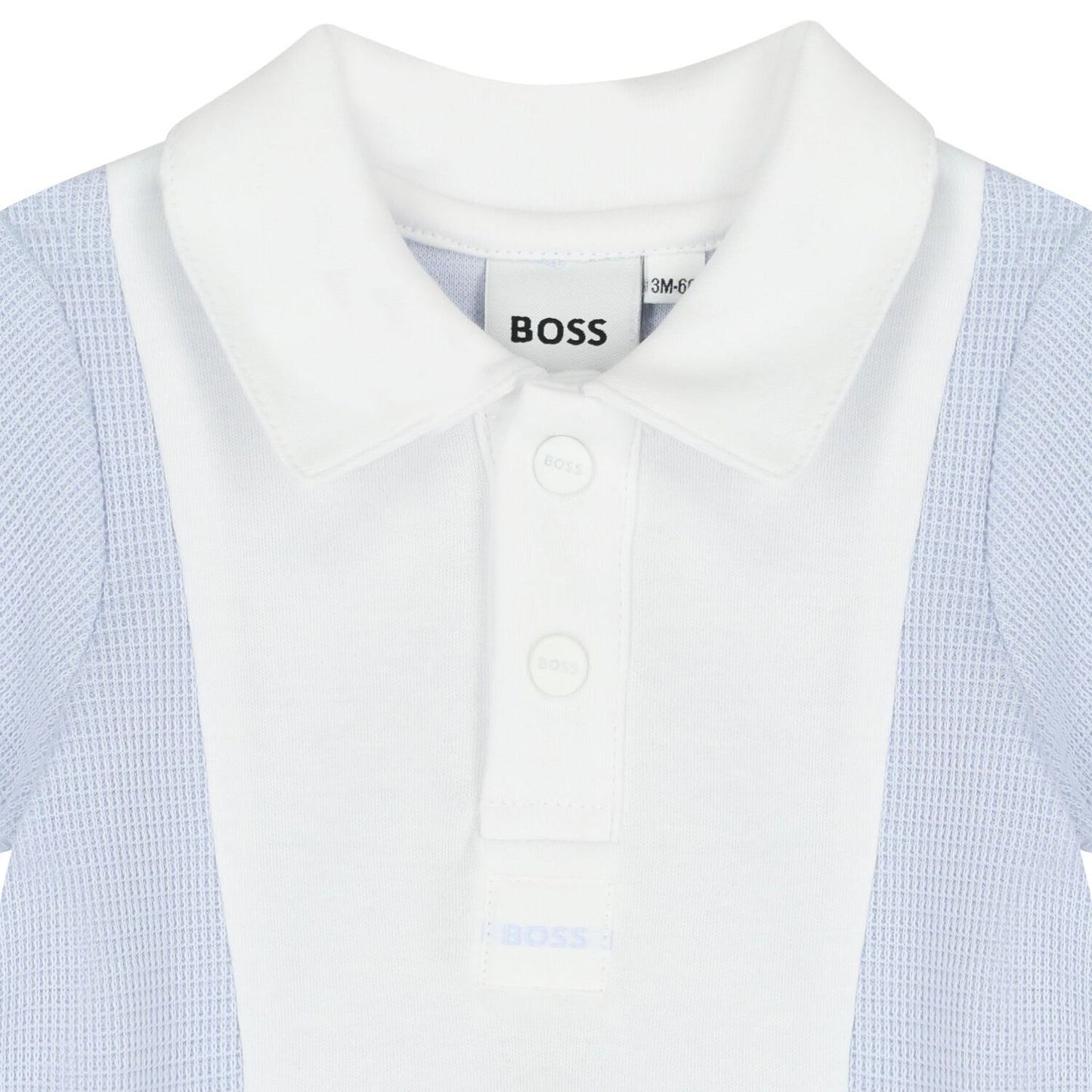 BOSS Baby Boys White & Blue Romper
