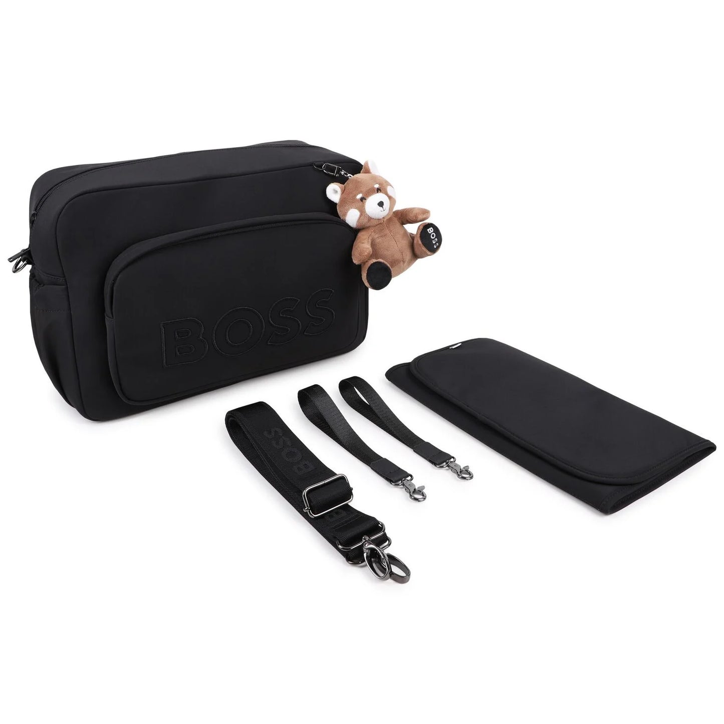 BOSS Black Logo Red Panda Baby Changing Bag