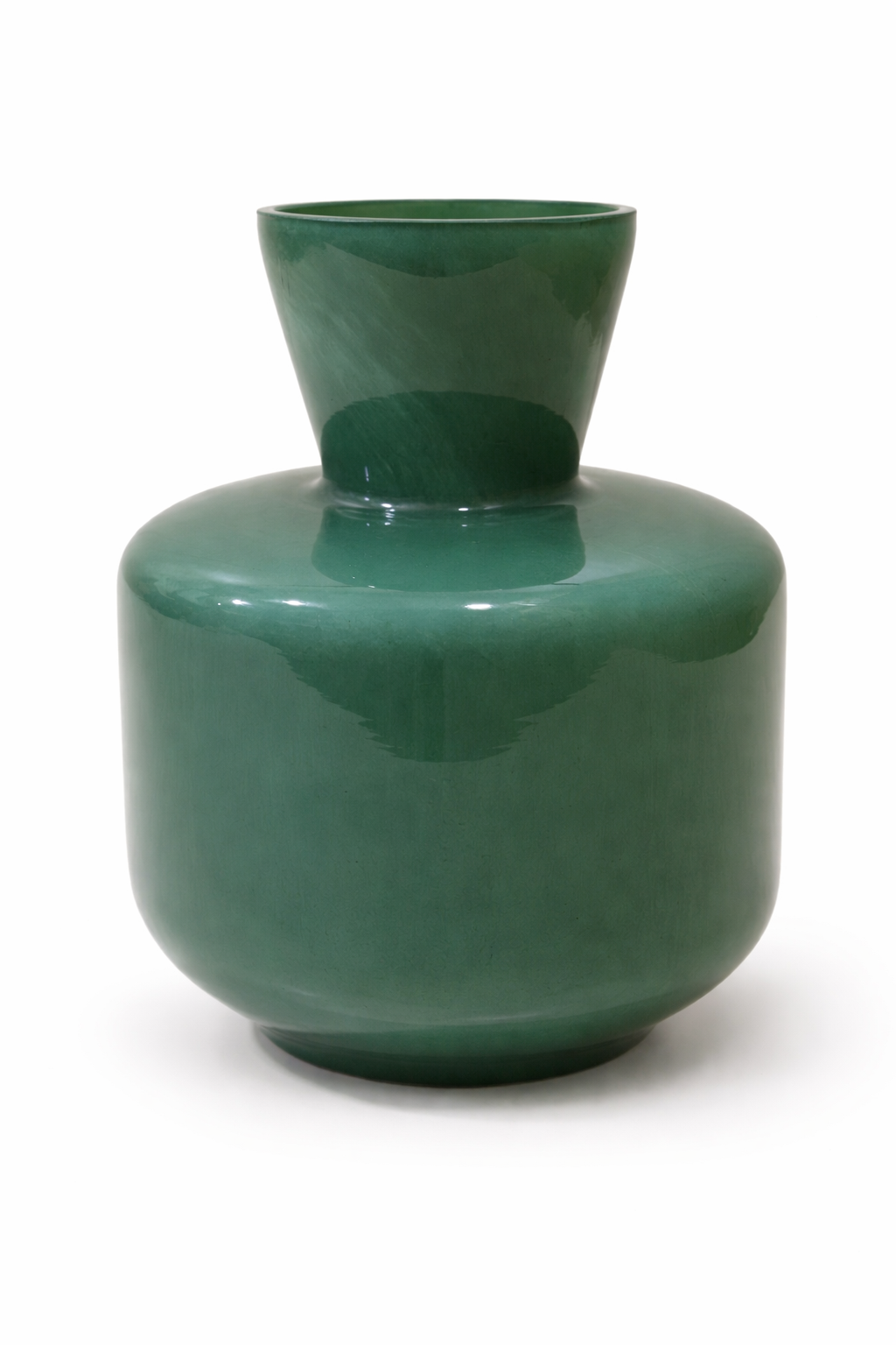 Small Glass Green Vase