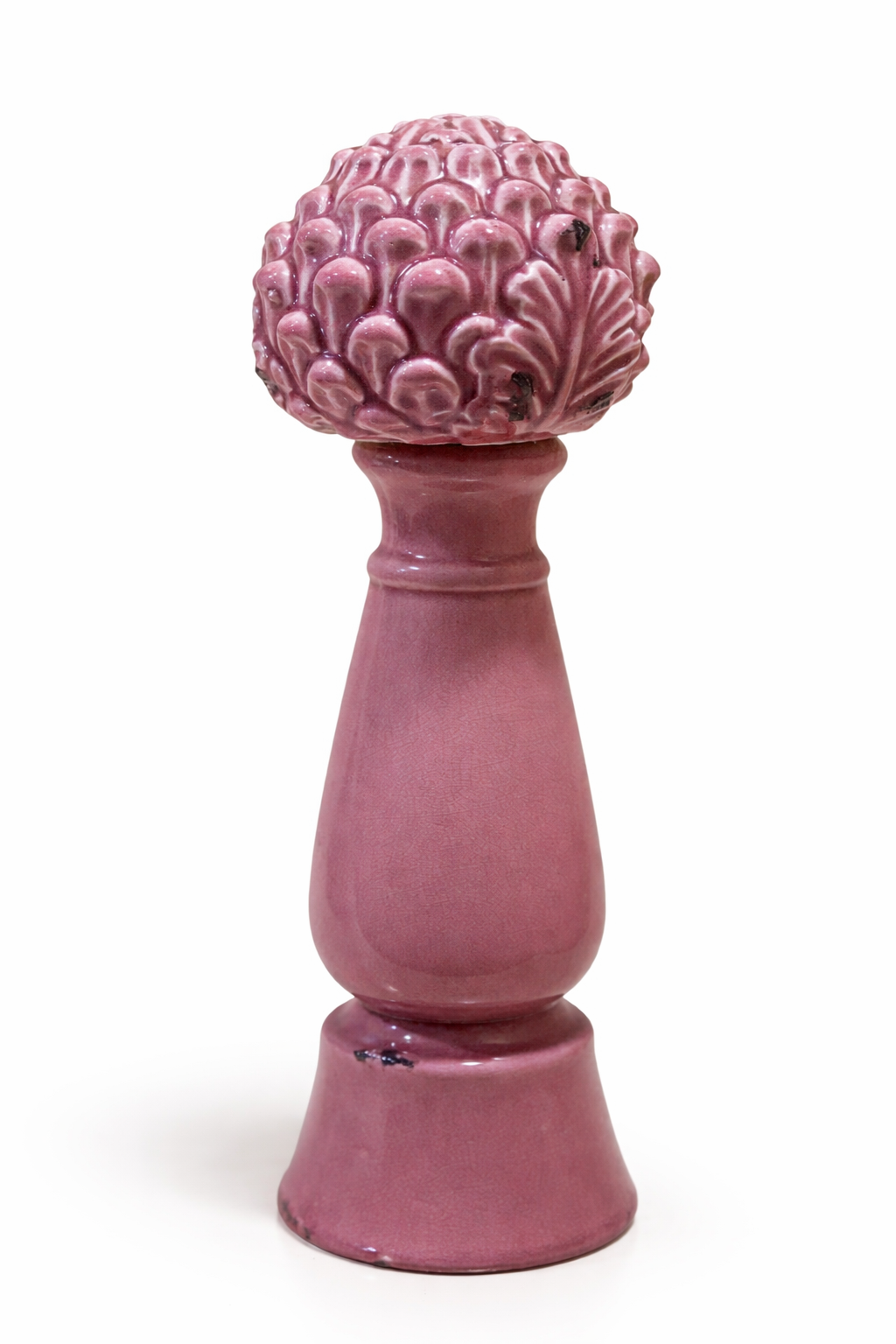 Pink Pine Cone Ceramic Vase