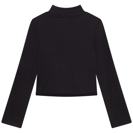DKNY Girls Long Sleeved Black T-Shirt